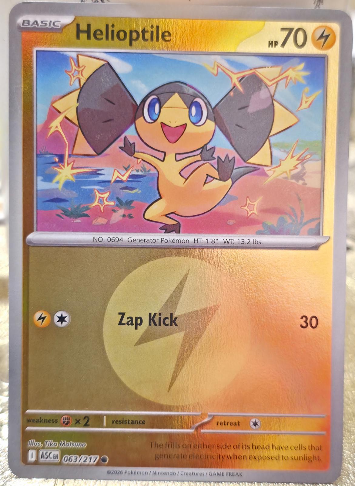 Ascended Heroes Helioptile [Energy] Pokémon card